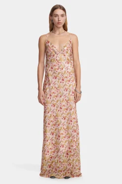 Aggie Maxi Dress Pink Vine