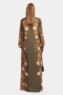 Agnes Dress Moss Floral