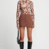 Aire Top Chocolate Floral