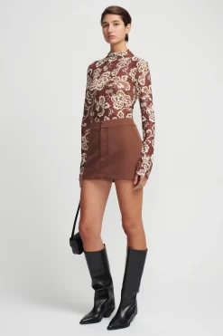 Aire Top Chocolate Floral