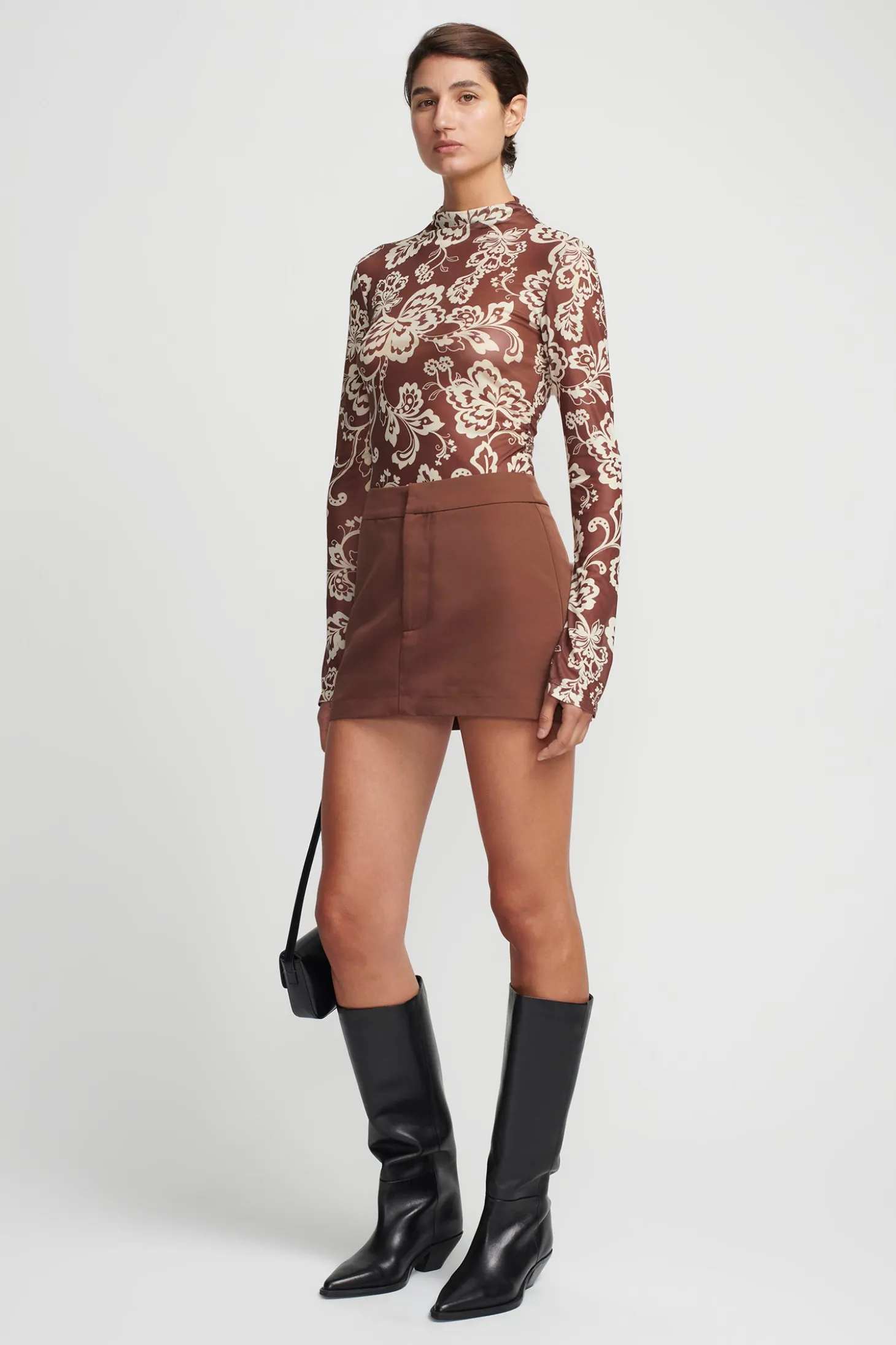 Aire Top Chocolate Floral