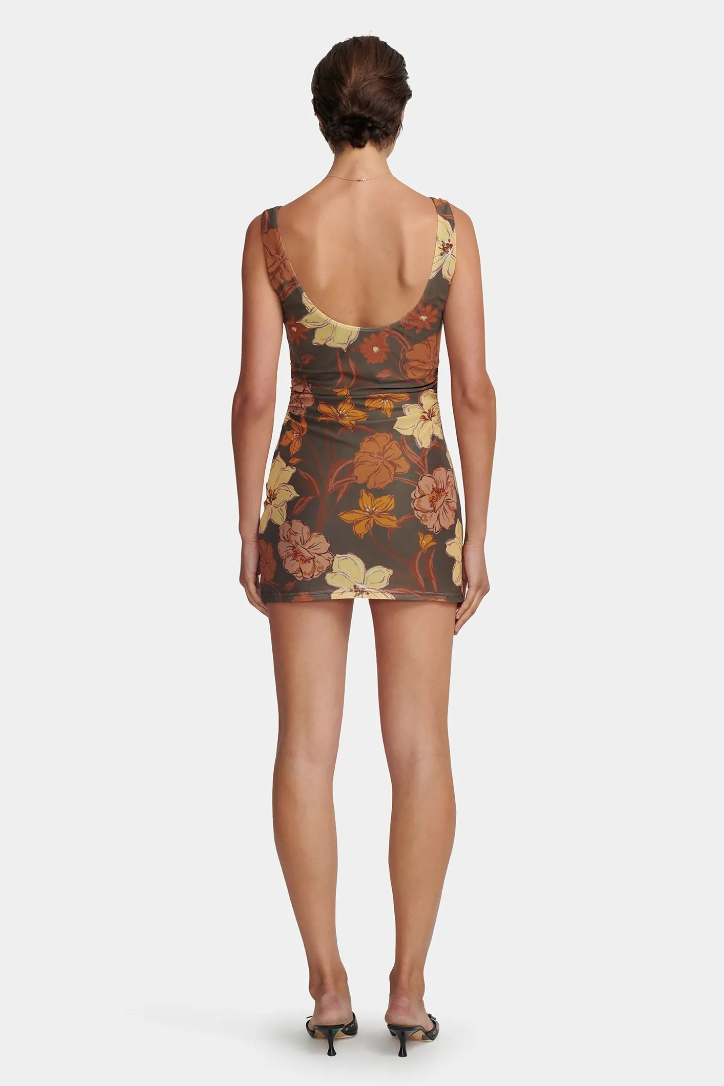 Alba Mini Dress Moss Floral