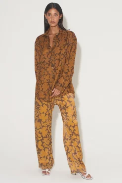 Alida Pant Cocoa Leaf
