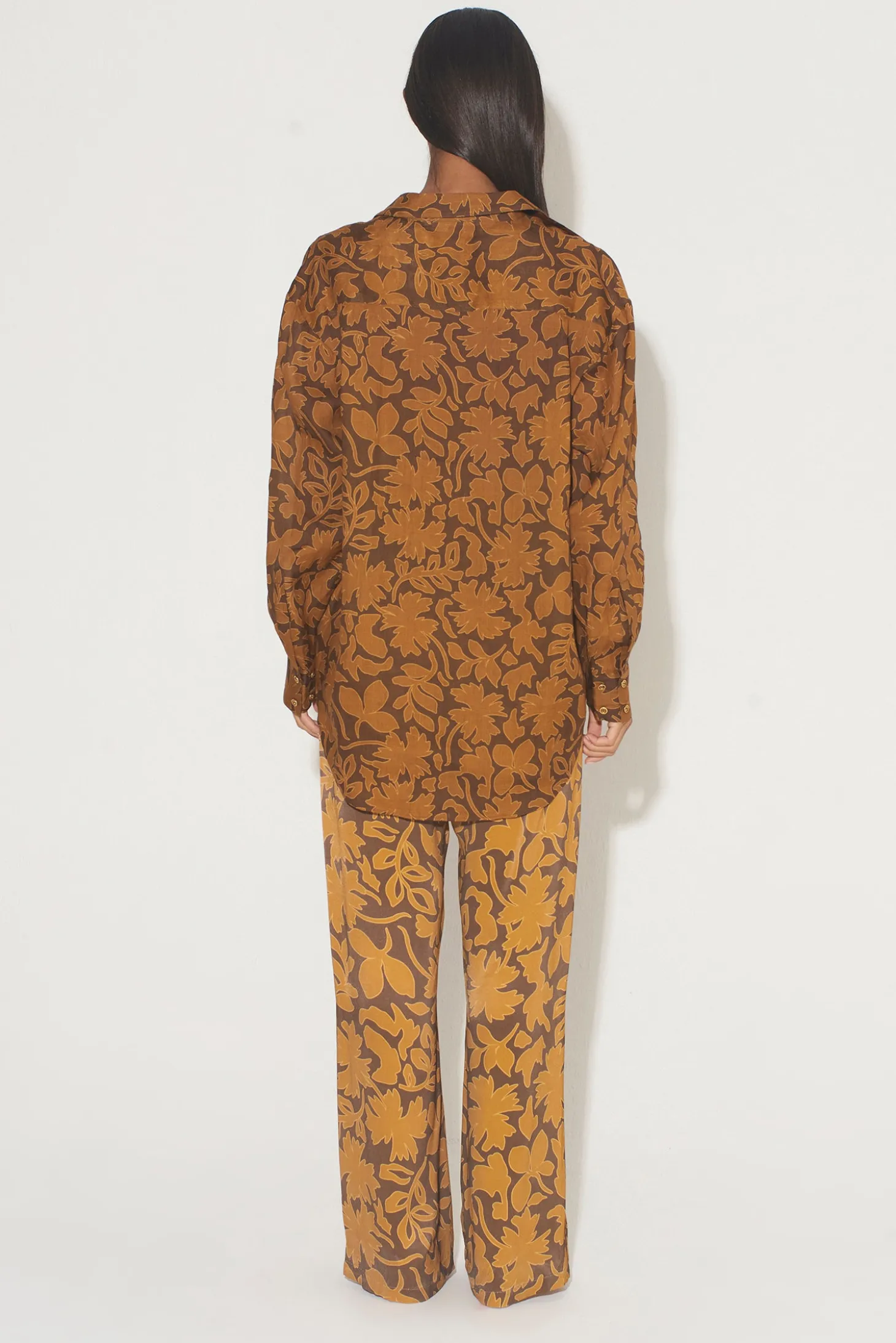 Alida Pant Cocoa Leaf