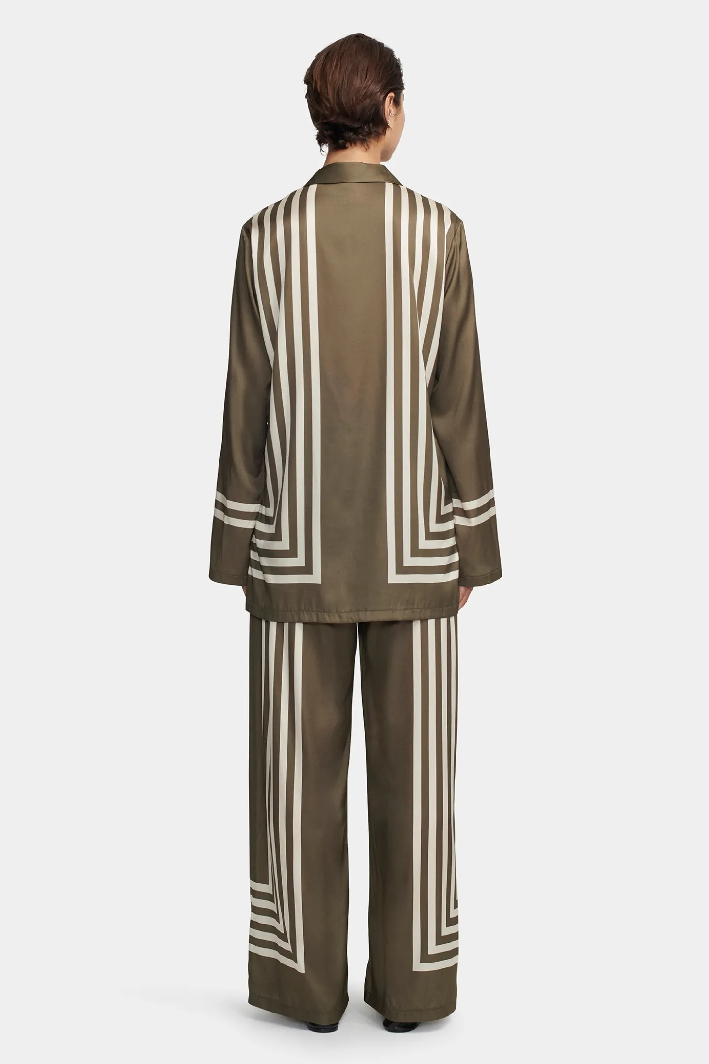 Allora Shirt Moss Stripe