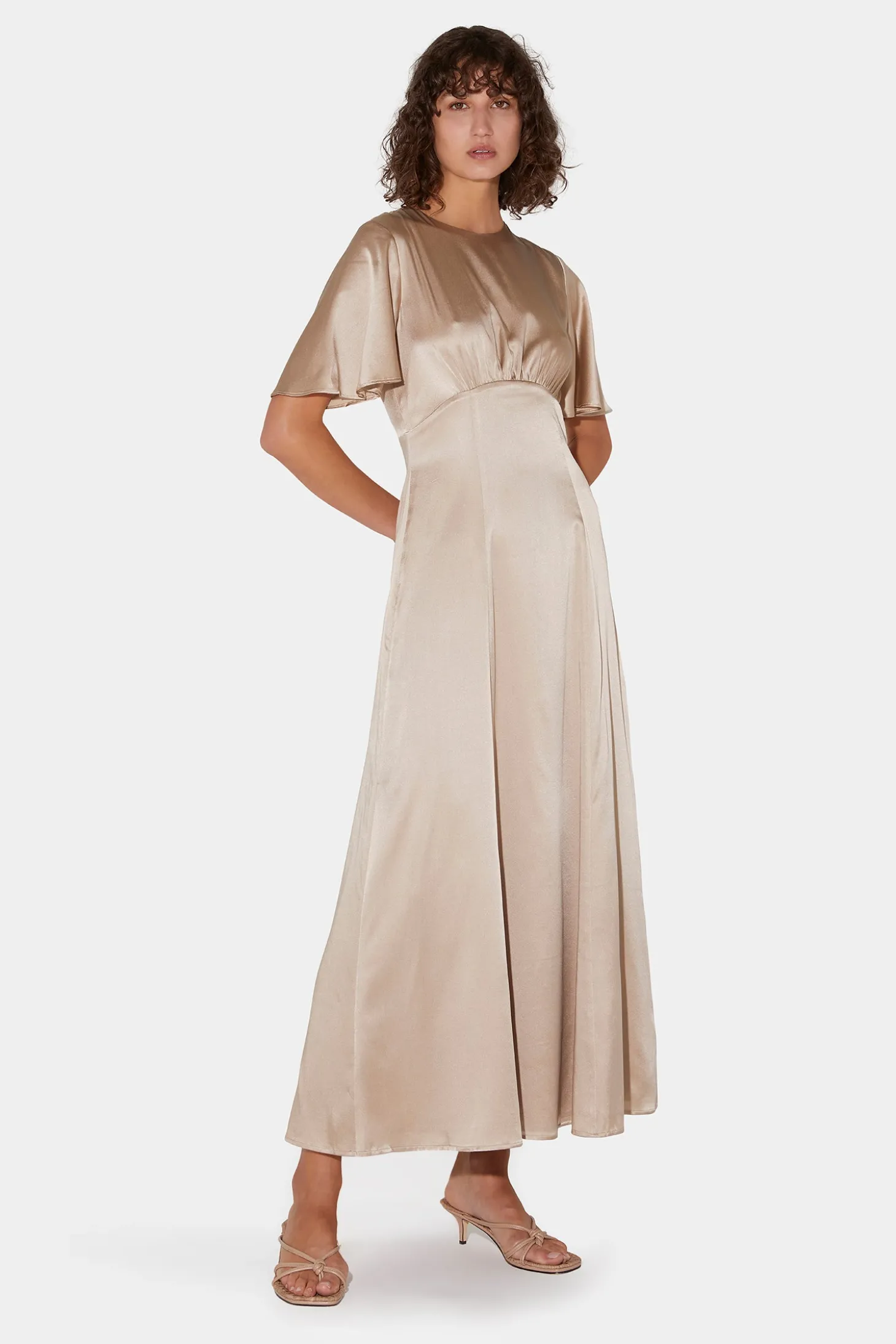 Amber Dress Almond