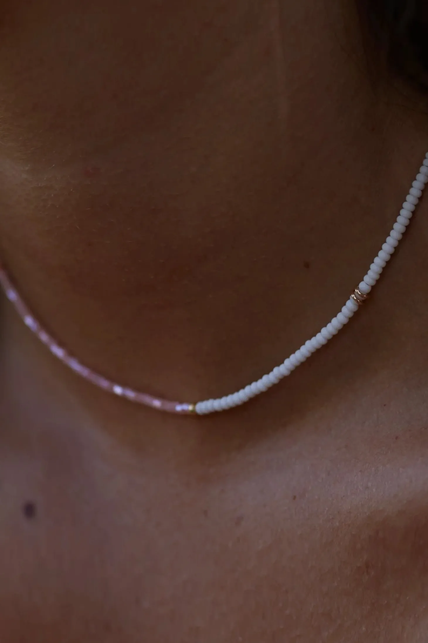 Athena + Co Reflects Necklace Peach