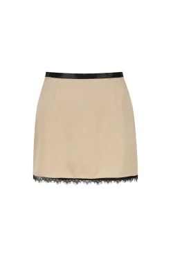 Baxter Lace Skirt Biscotti