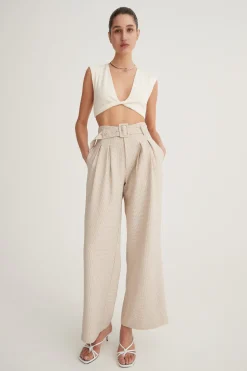 Belinda Pant Natural Check