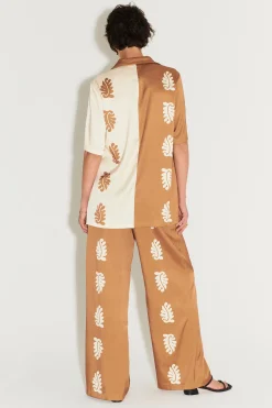 Bowden Relaxed Pant Stencil Leaf