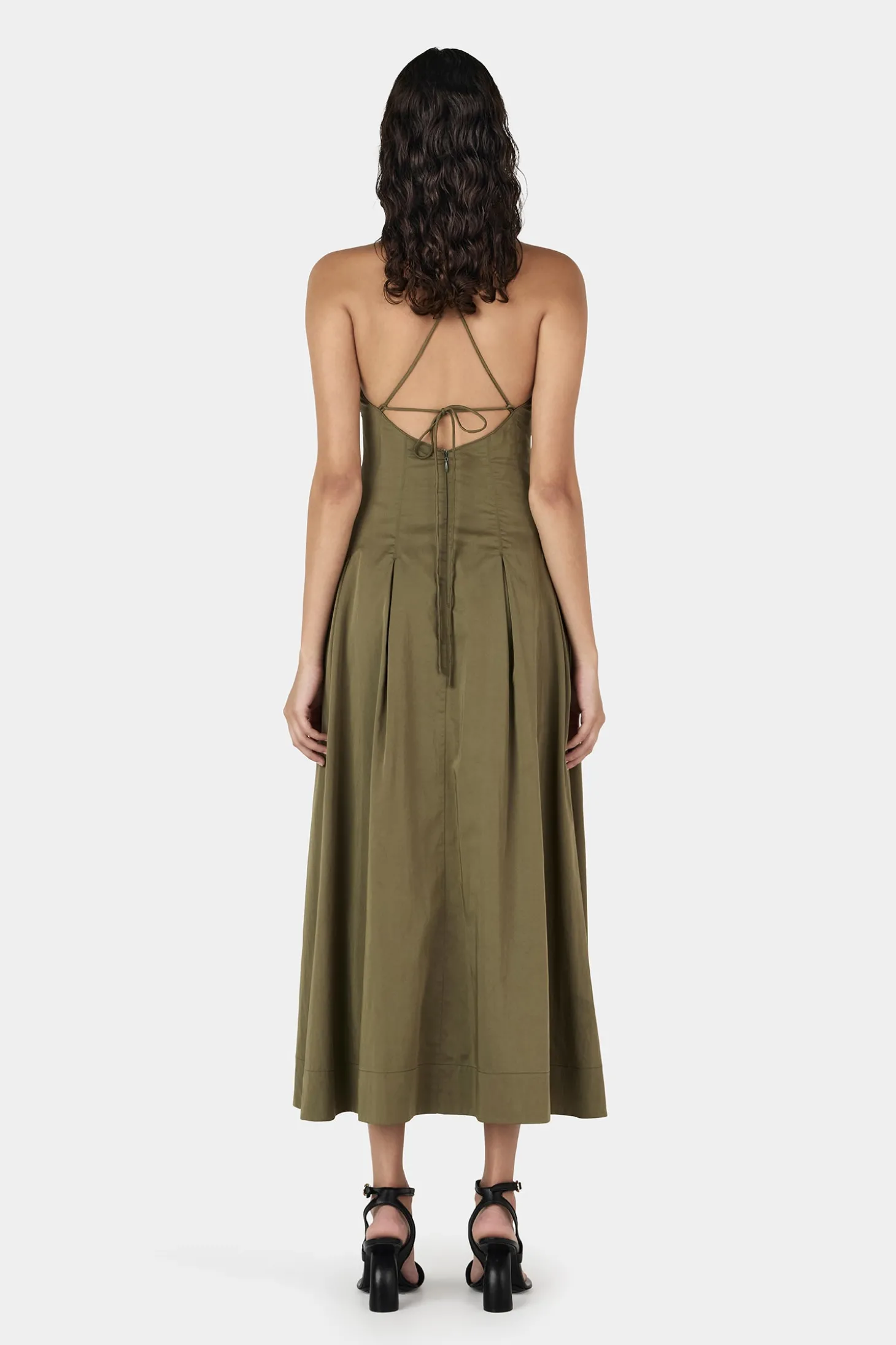 Carlotta Midi Dress Olive
