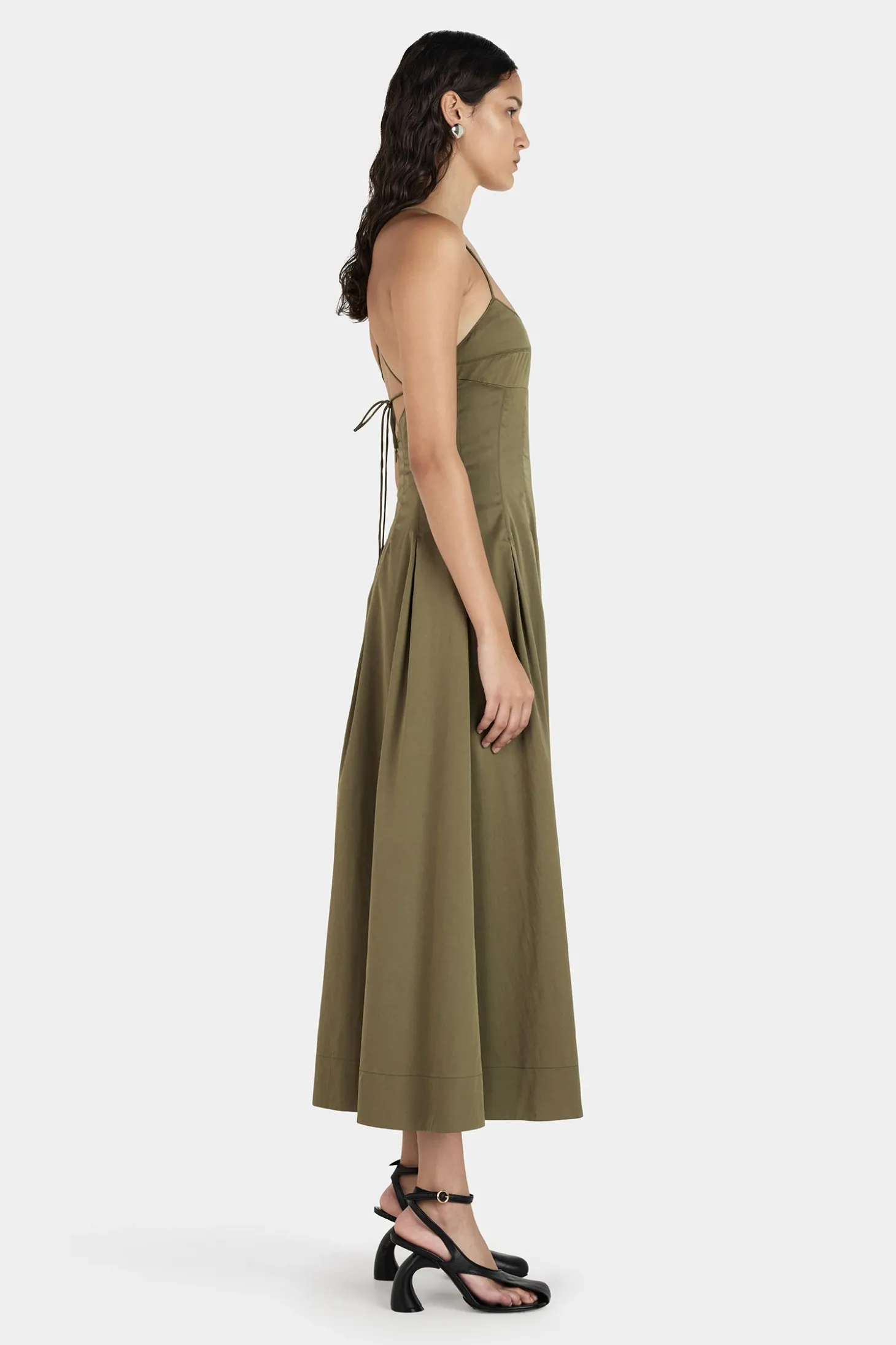 Carlotta Midi Dress Olive