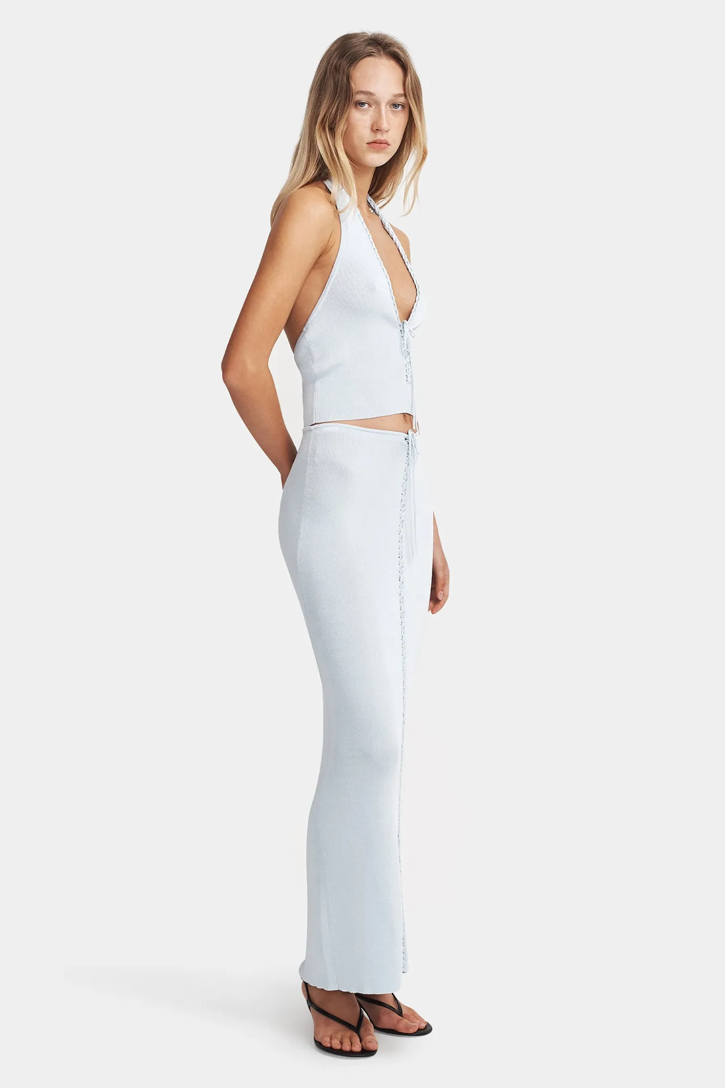 Ciao Knit Halter Glacier