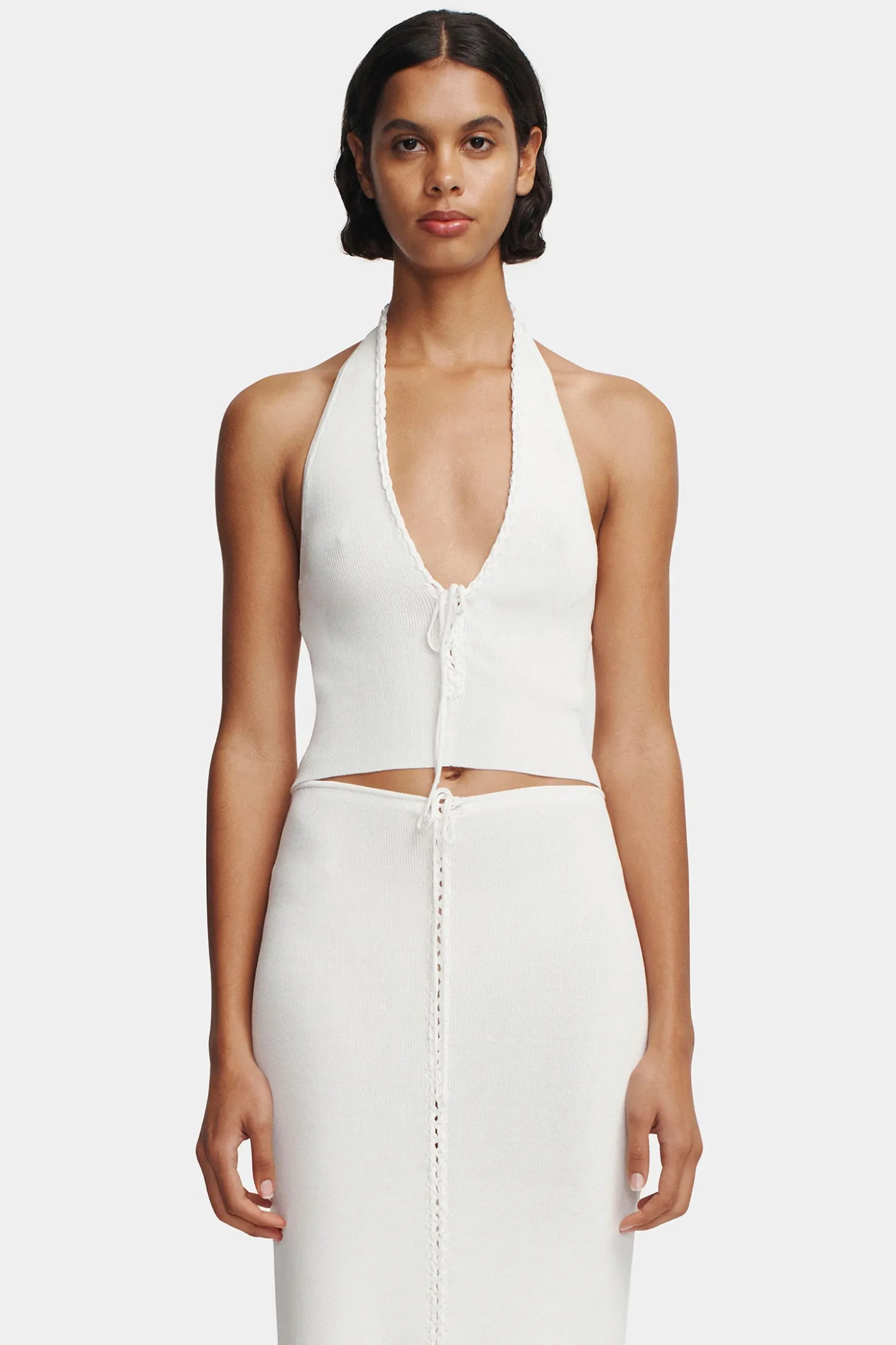 Ciao Knit Halter Ivory