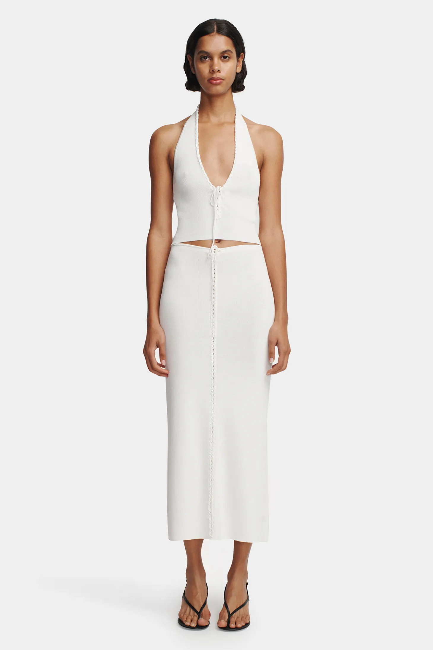 Ciao Knit Halter Ivory