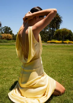 Clara Bias Dress Butter