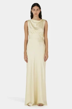 Clara Bias Dress Butter