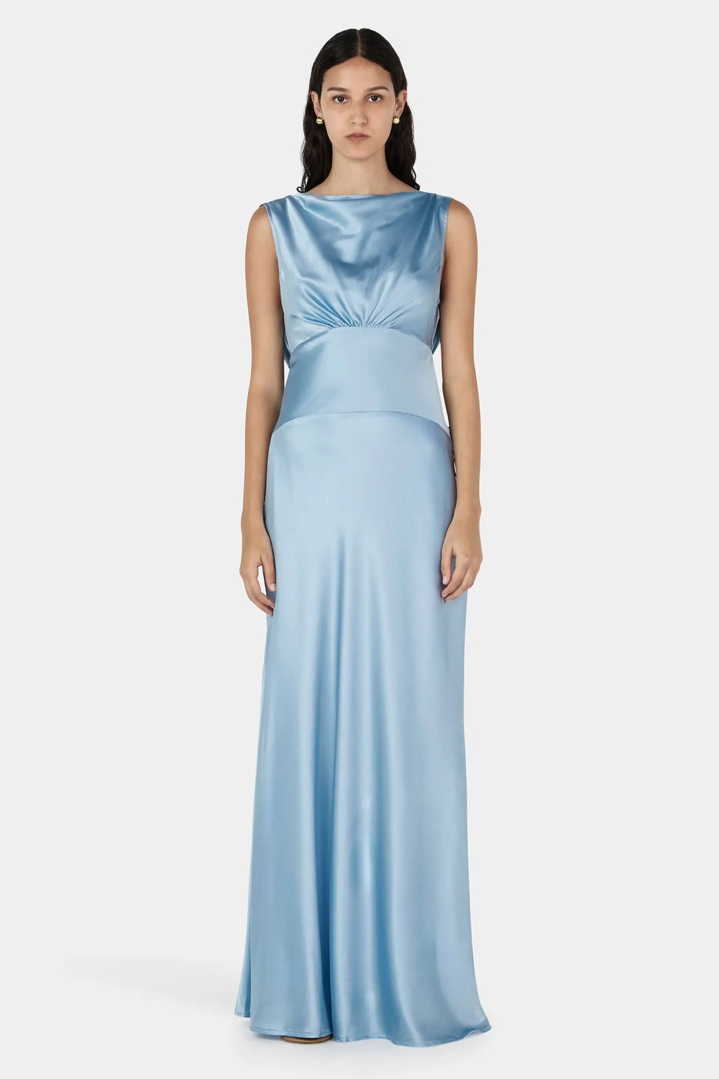 Clara Bias Dress Cornflower