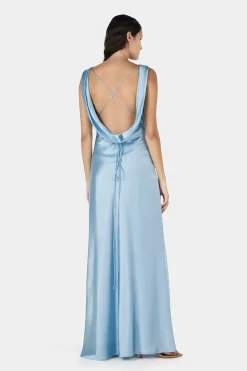 Clara Bias Dress Cornflower