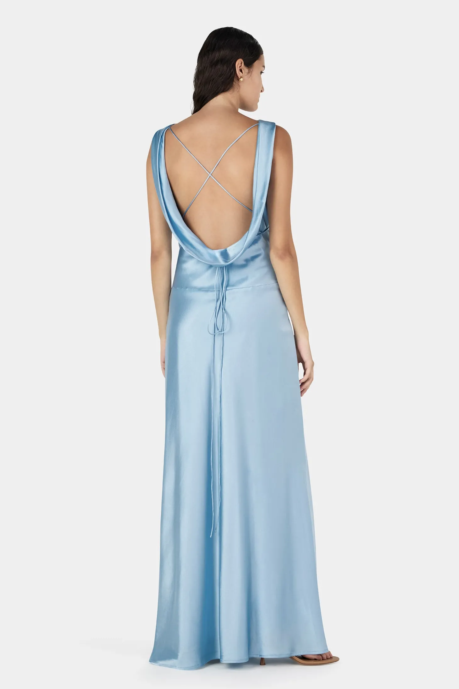 Clara Bias Dress Cornflower