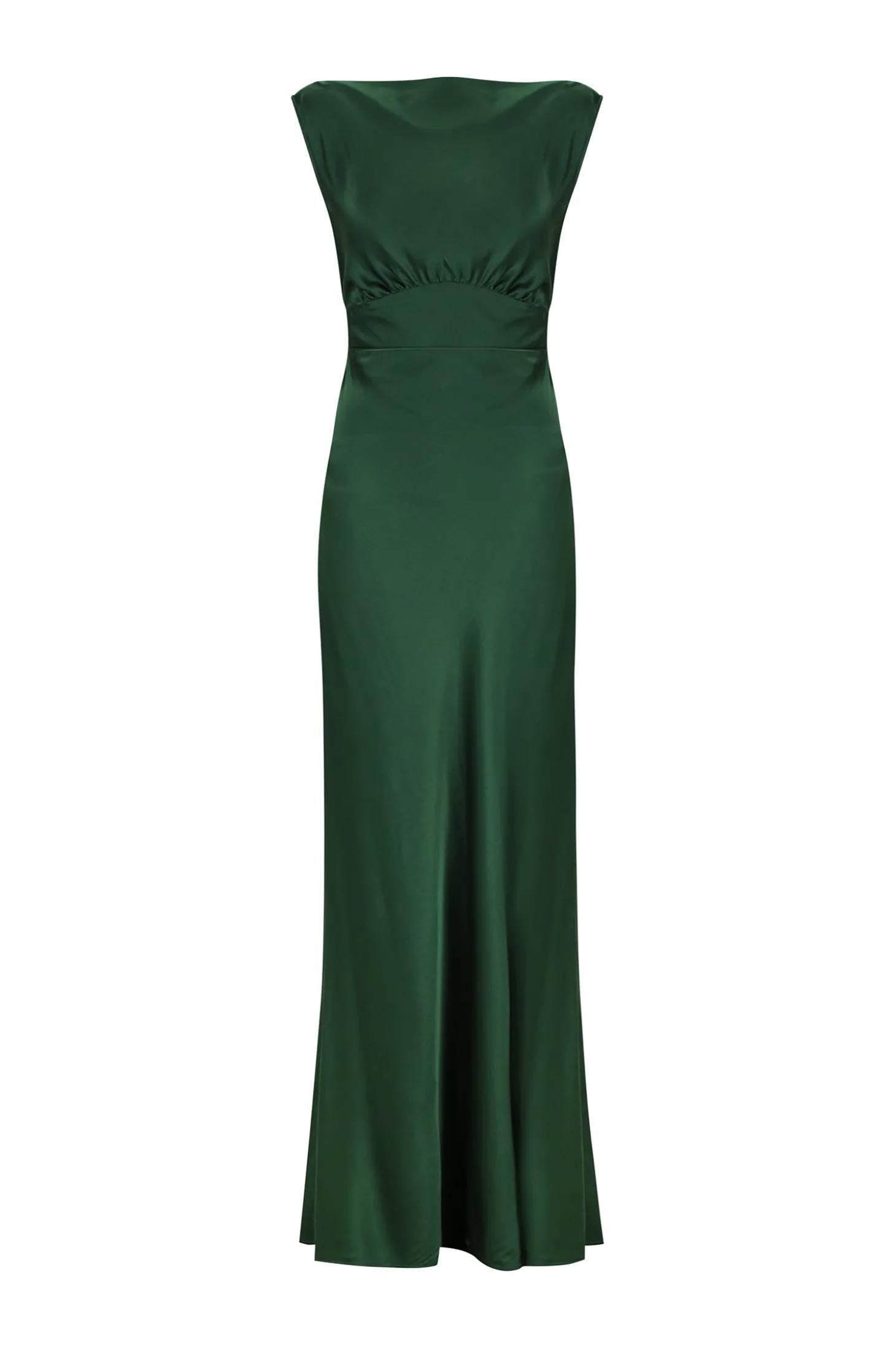 Clara Bias Dress Pine Green