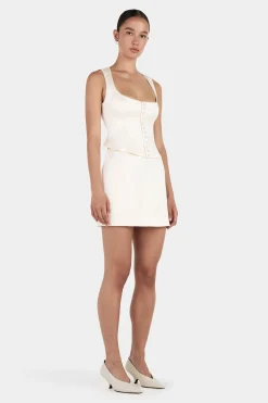 Cynthia Mini Skirt Bone