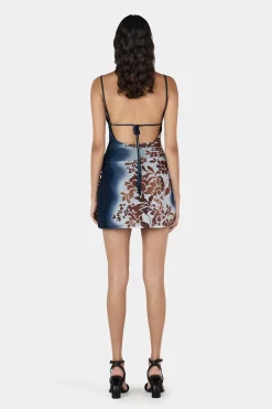 Diego Mini Dress Hibiscus Burnout
