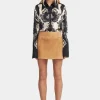 Dixie Suede Skirt Caramel