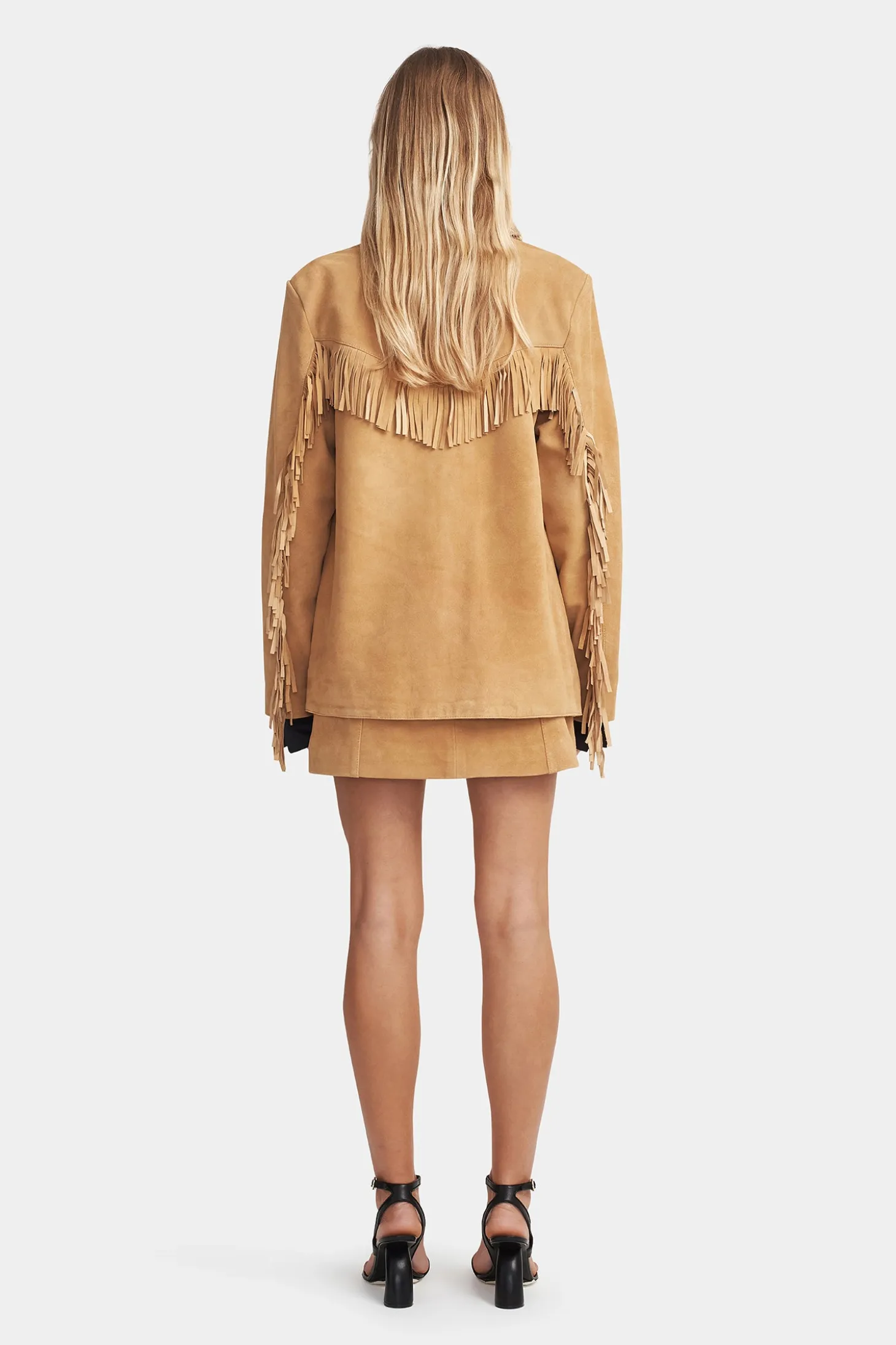 Dixie Suede Skirt Caramel
