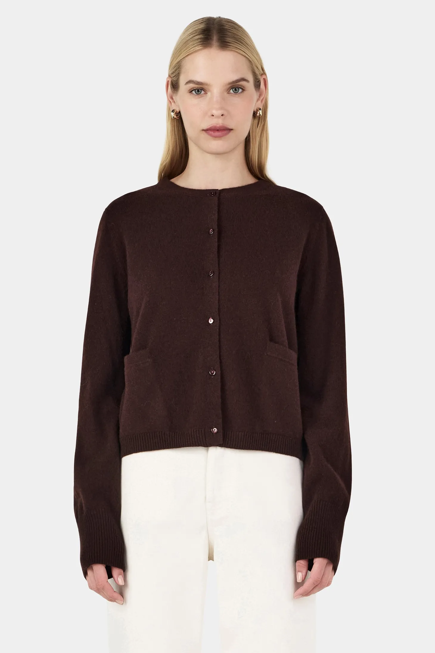Dolly Cashmere Cardigan Cognac