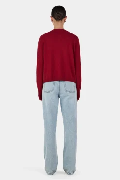 Dolly Cashmere Cardigan Red Dahlia