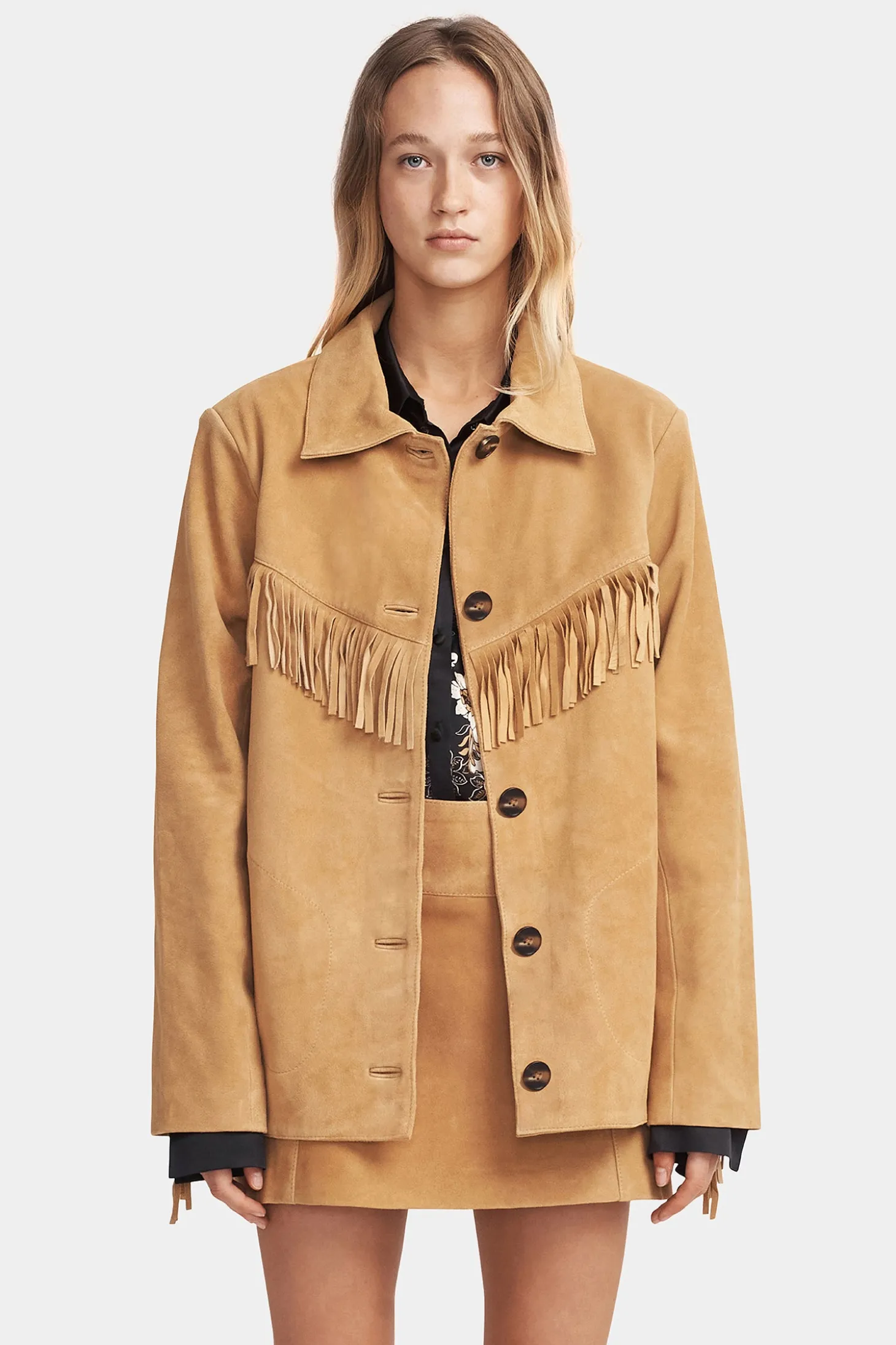 Duran Suede Jacket Caramel