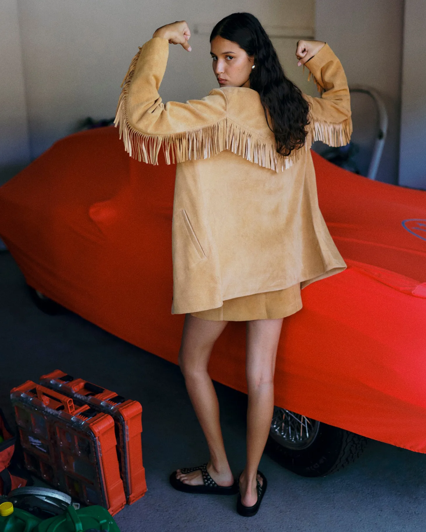 Duran Suede Jacket Caramel