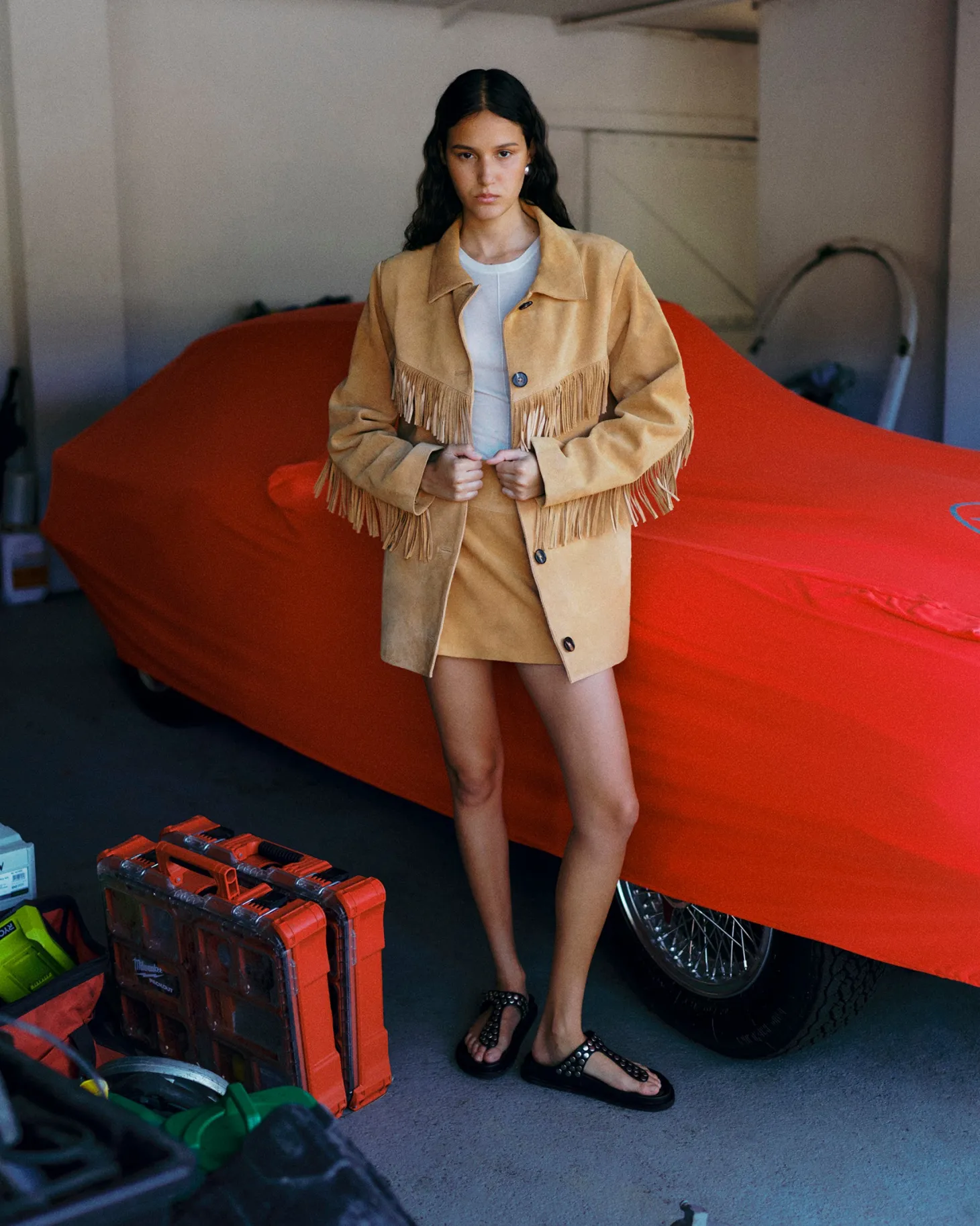 Duran Suede Jacket Caramel