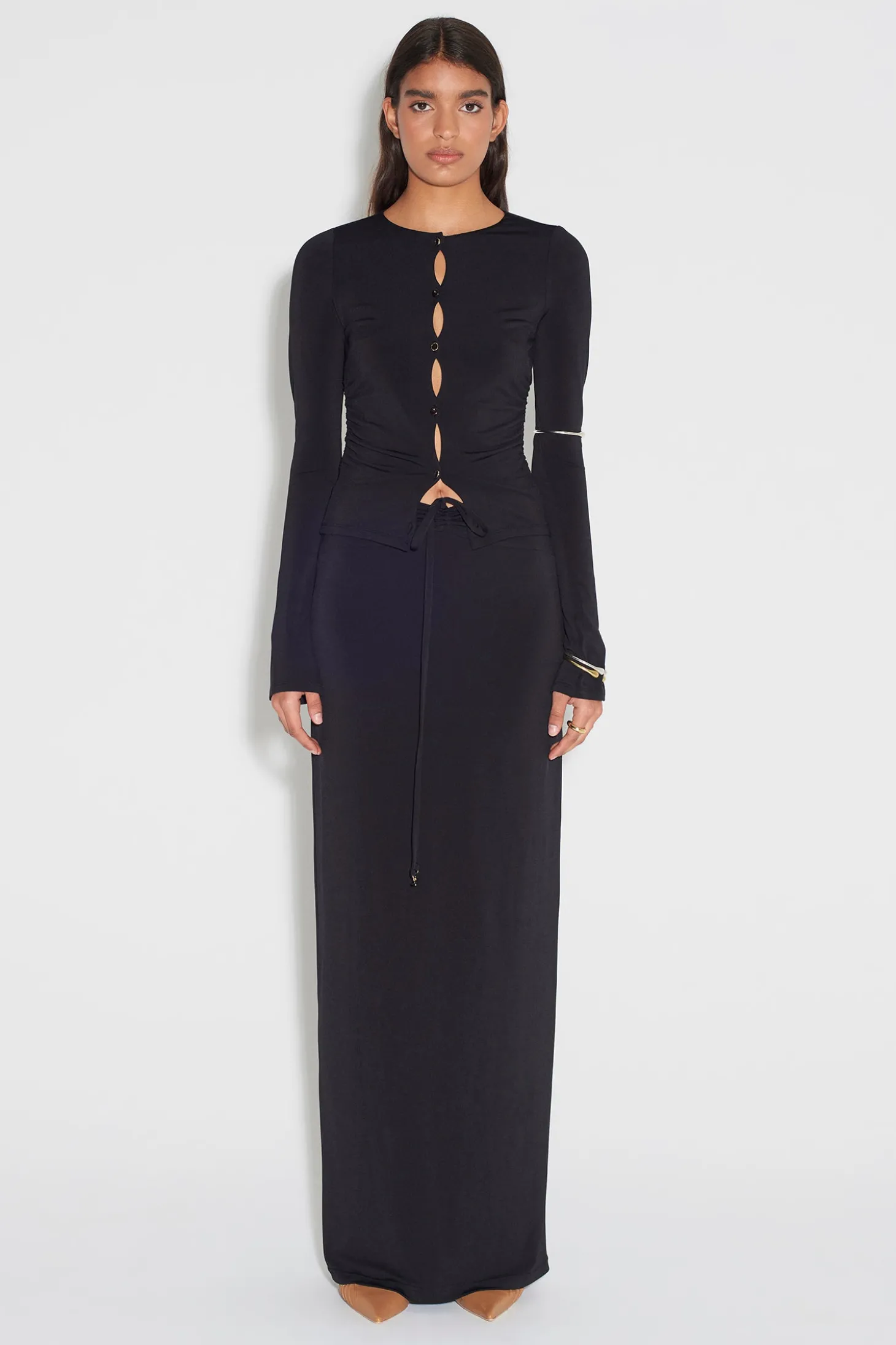 Eileen Jersey Top Black
