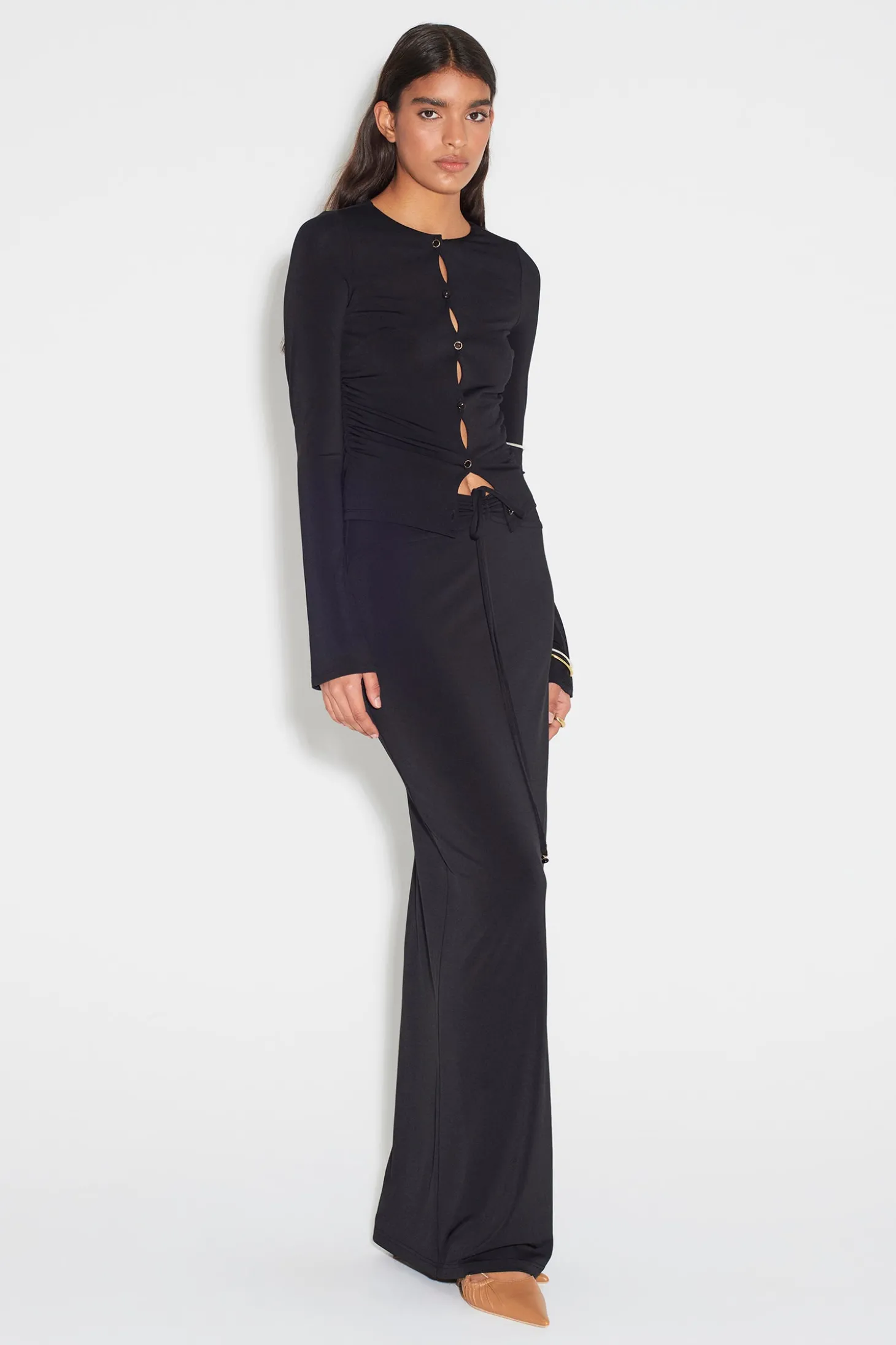 Eileen Jersey Top Black