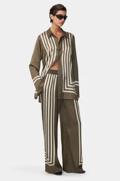 Empress Pant Moss Stripe