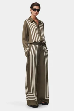 Empress Pant Moss Stripe