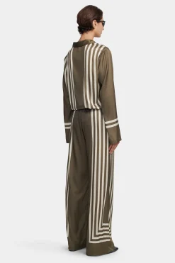 Empress Pant Moss Stripe