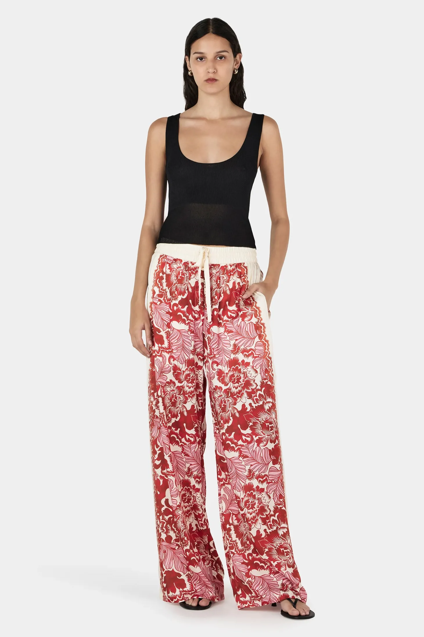 Empress Relaxed Pant Scarlet Garden