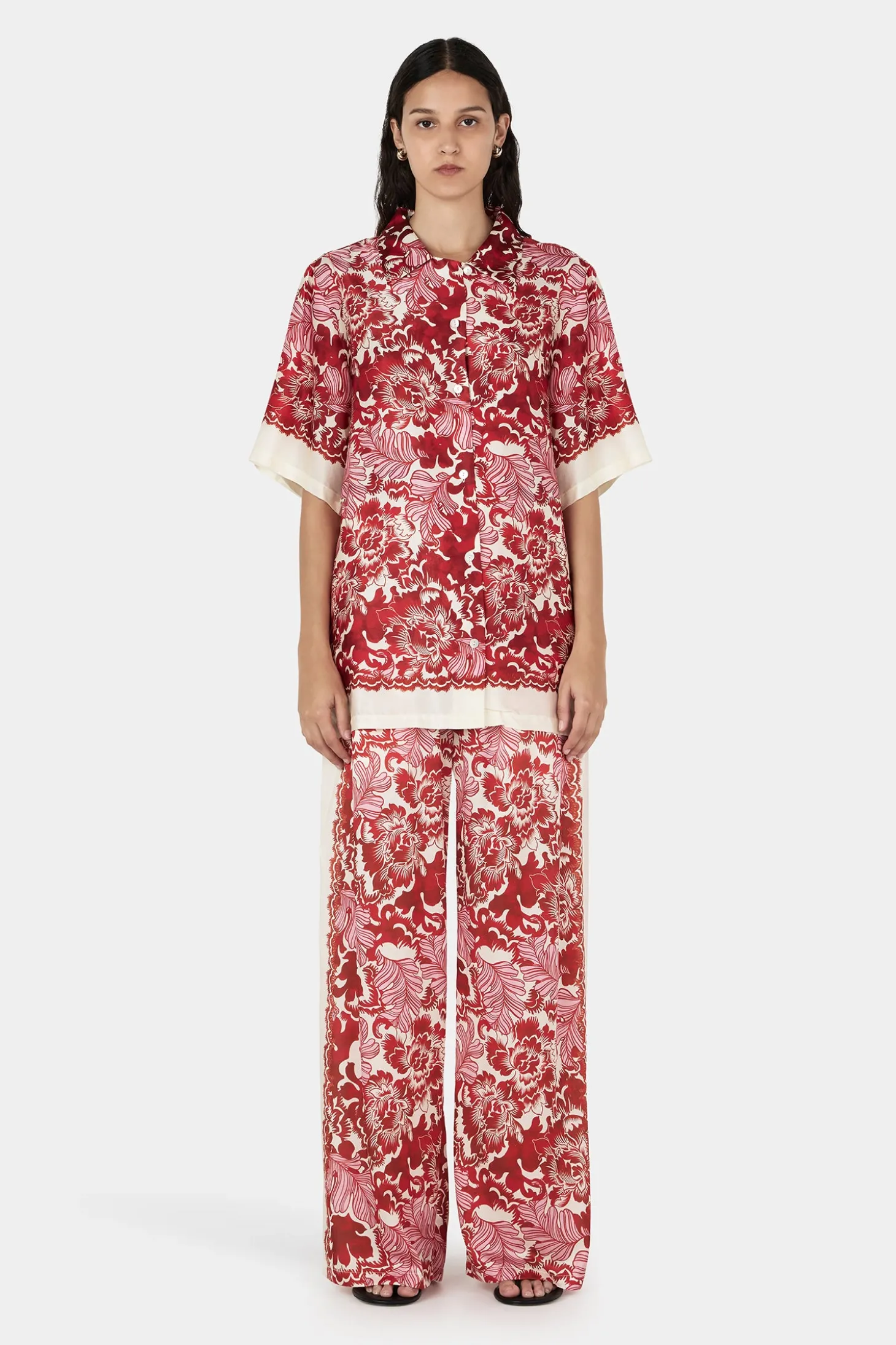 Empress Relaxed Pant Scarlet Garden