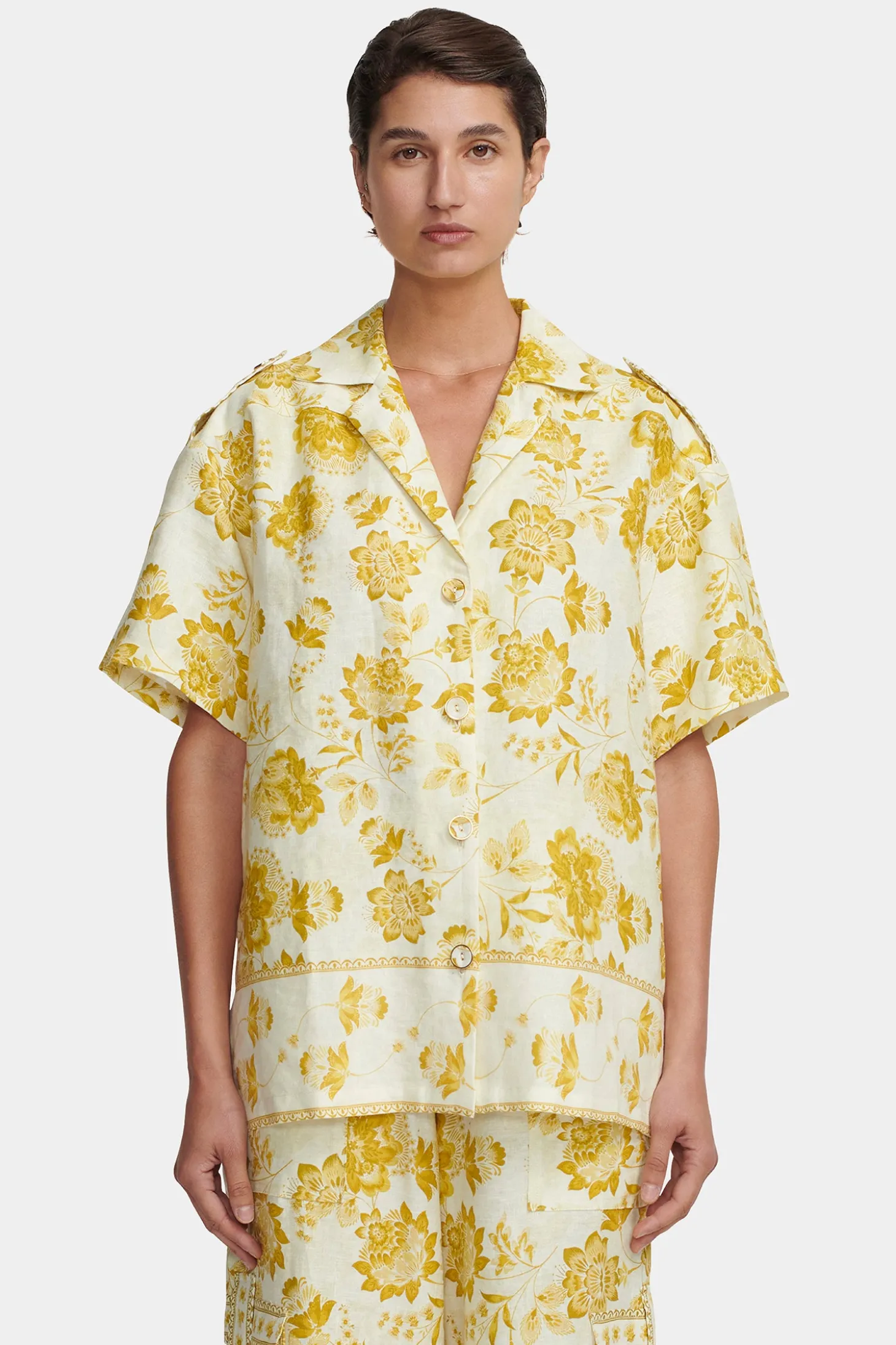 Esme Oversize Shirt Golden Nectar