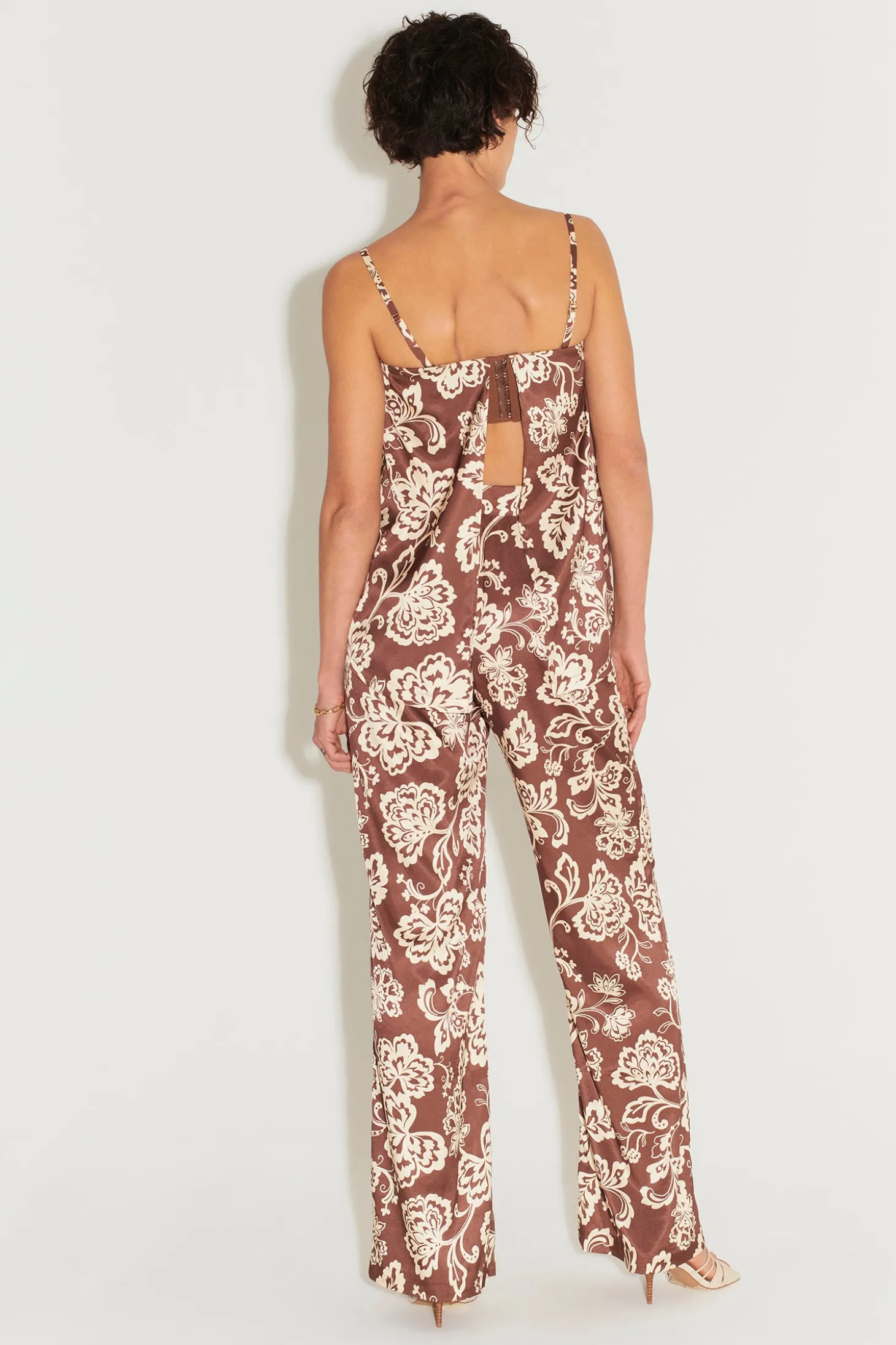 Eugenia Tailored Pant Chocolate Floral