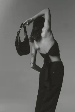 Everyday Croissant Bag Black