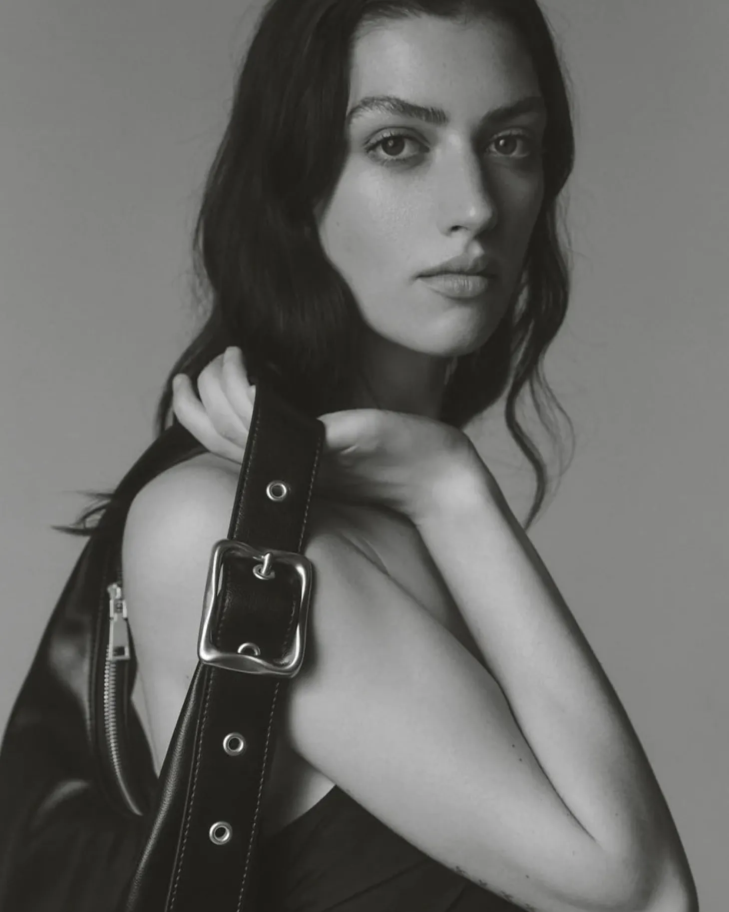 Everyday Croissant Bag Black