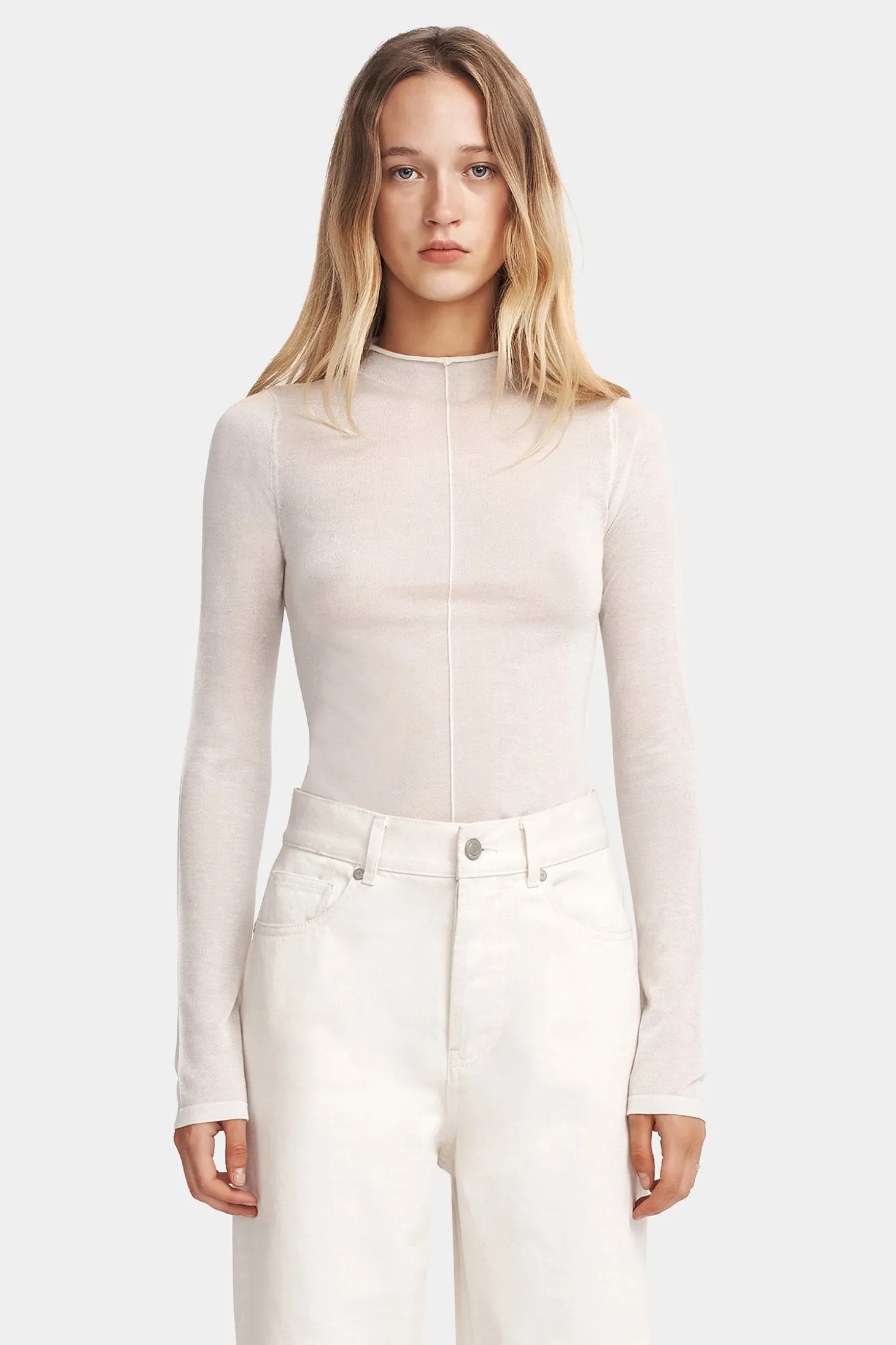 Farrah Knit Turtlneck Ivory