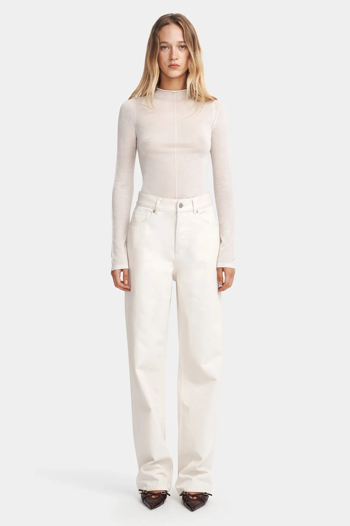 Farrah Knit Turtlneck Ivory