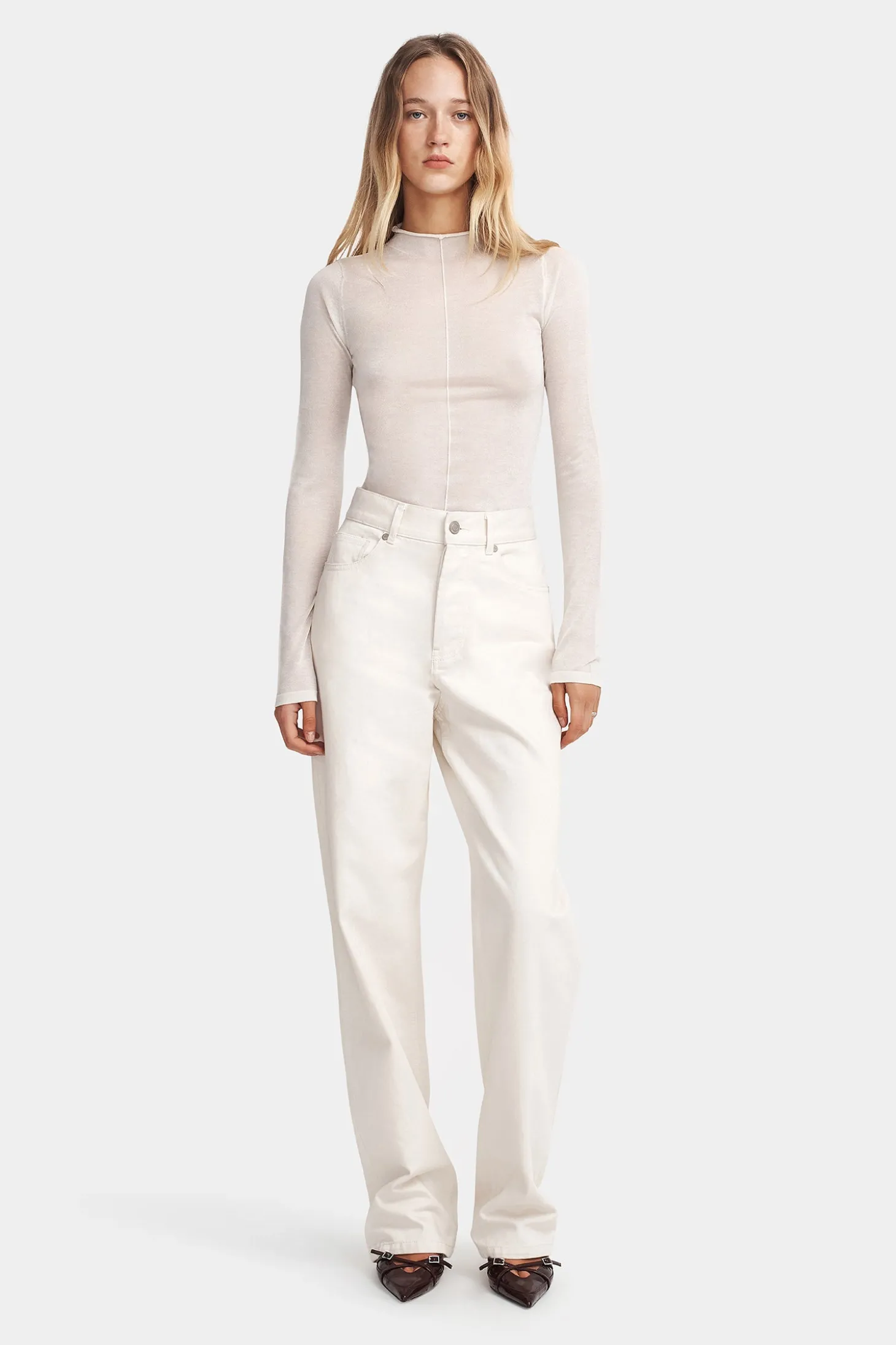 Farrah Knit Turtlneck Ivory