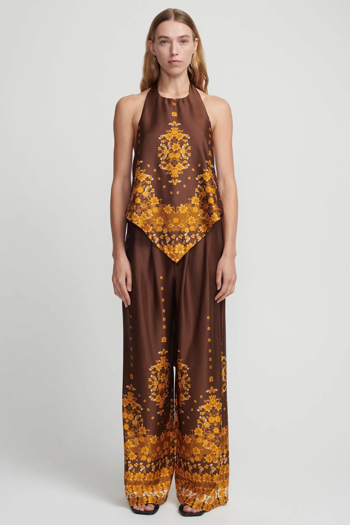 Favella Halter Top Choc Empress