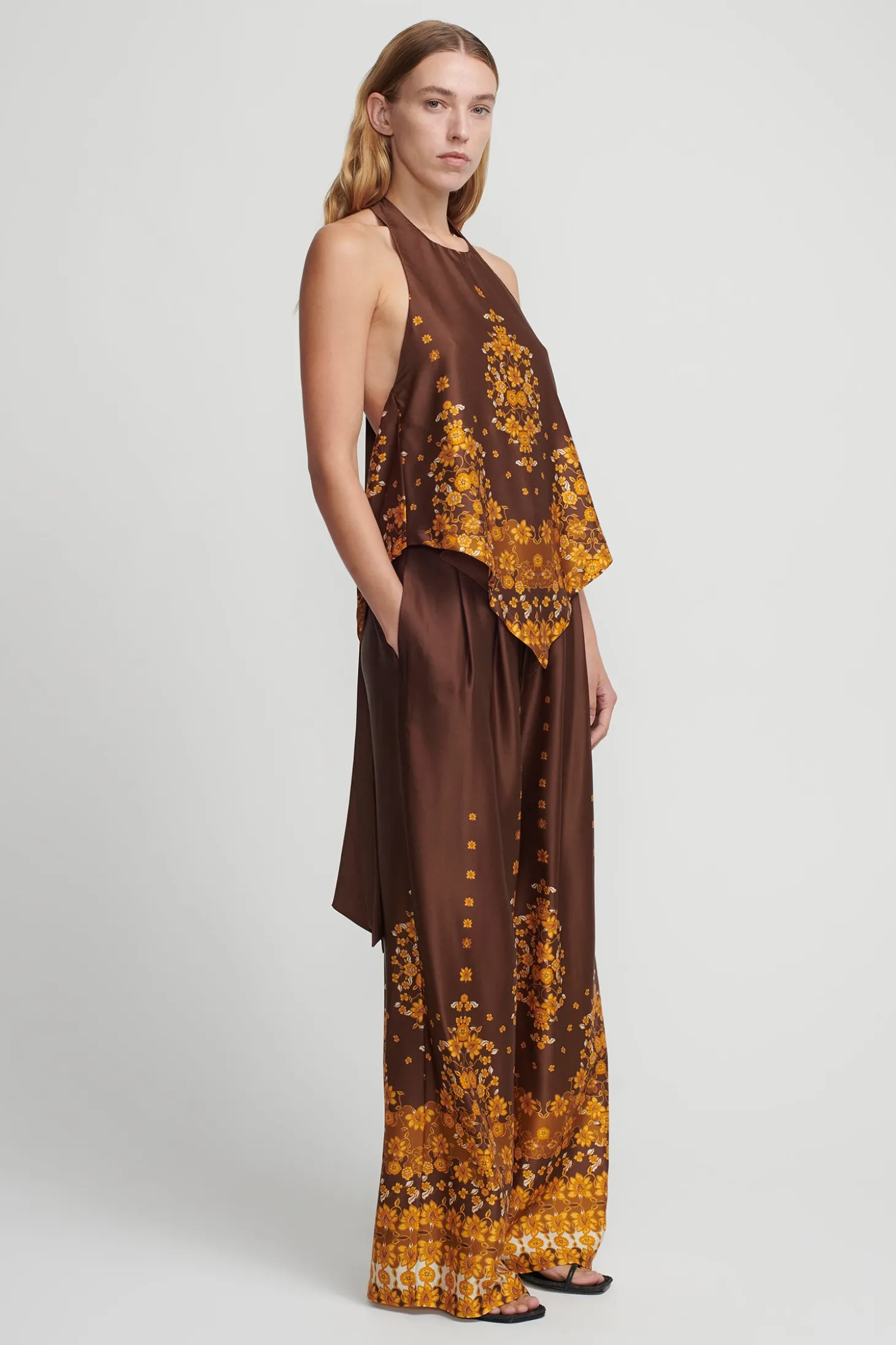 Favella Halter Top Choc Empress